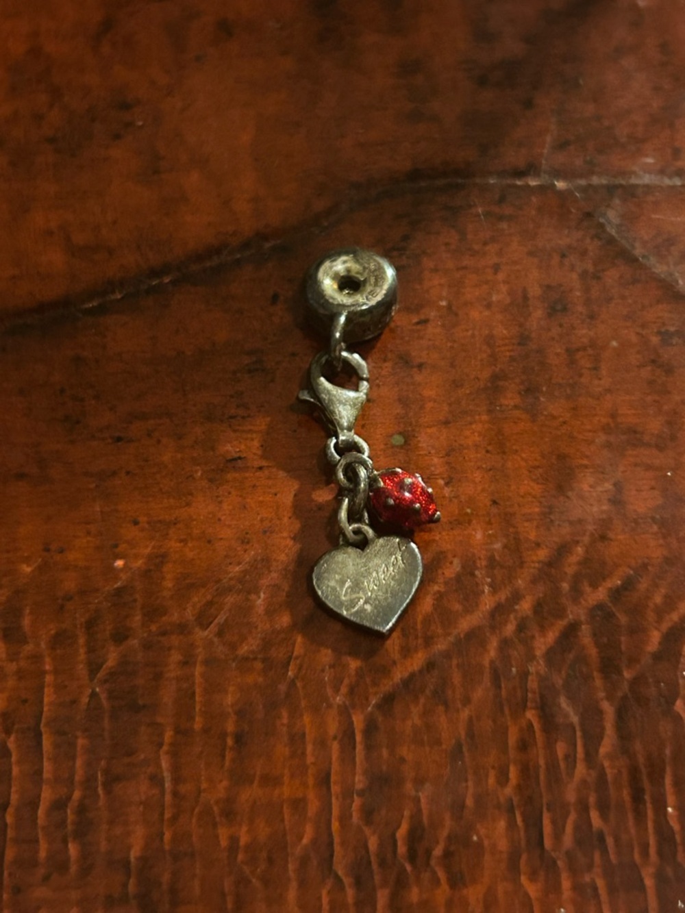 Thomas Sabo Sterling Silver Red Enamel Sweetheart Strawberry Charm 925 Retired
